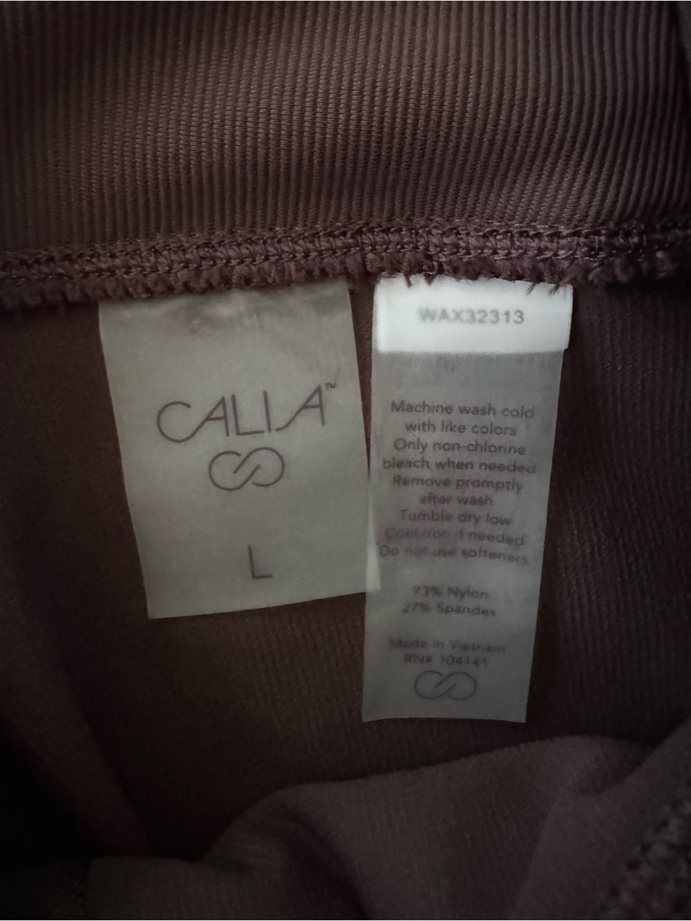 CALIA Essential High Rise Ribbed Leggings  Pockets large - Picture 4 of 6